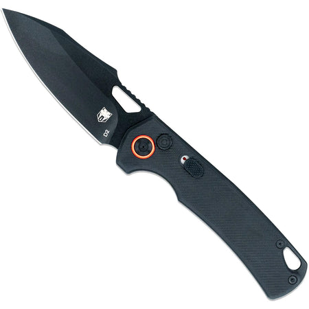 CobraTec Wolverine Auto Folder Knife Black D2 Steel G-10 Handle with Safety Switch