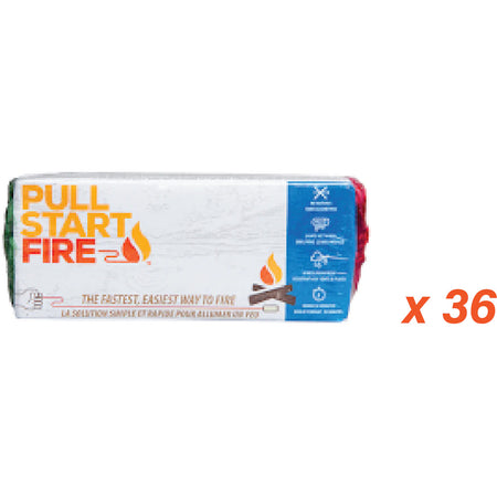Pull Start Fire Matchless Firestarter 36 Individual Refill Packs