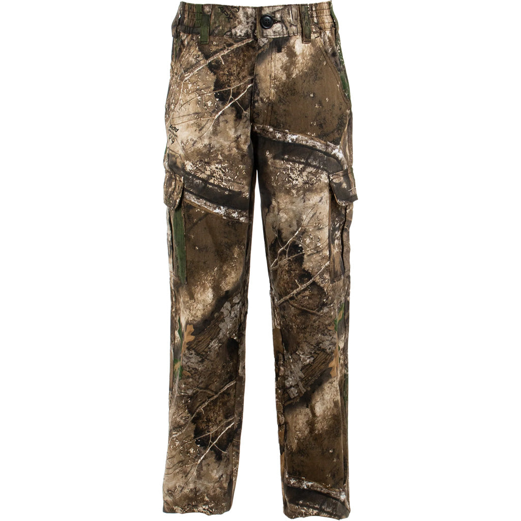 Habit Bear Cave Youth Camo 6-Pocket Cotton Pant Realtree APX Youth Small