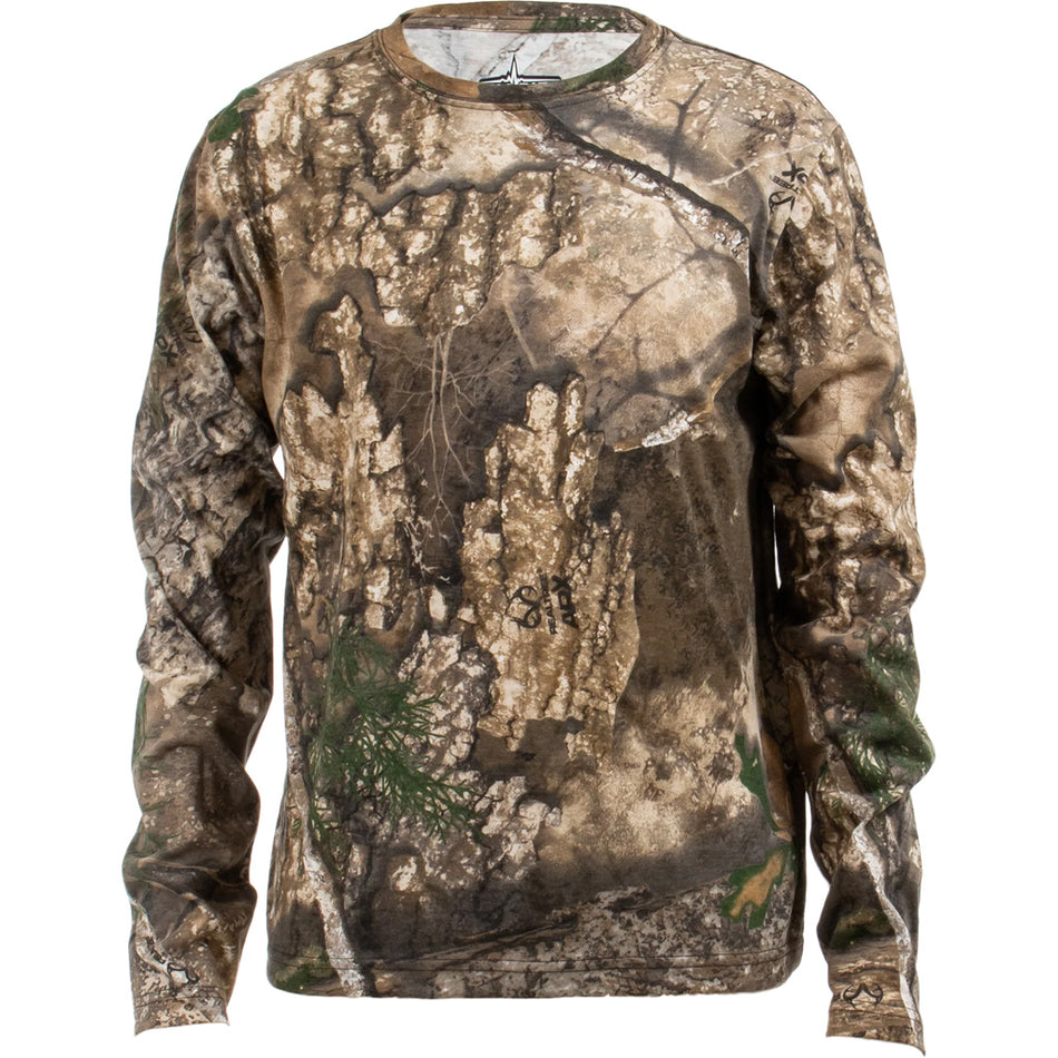Habit Bear Cave Youth Camo Long Sleeve T-Shirt Realtree APX Youth Small