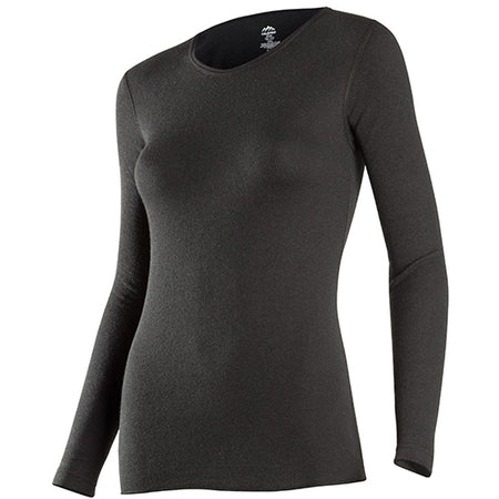 ColdPruf Women's Basic Crew Baselayer Black Large