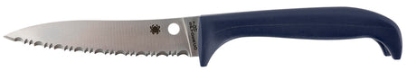 Spyderco Counter Puppy 3.48" 7Cr17MoV Serrated Blade Purple Plastic Puppy-Shaped Handle Kitchen Knife