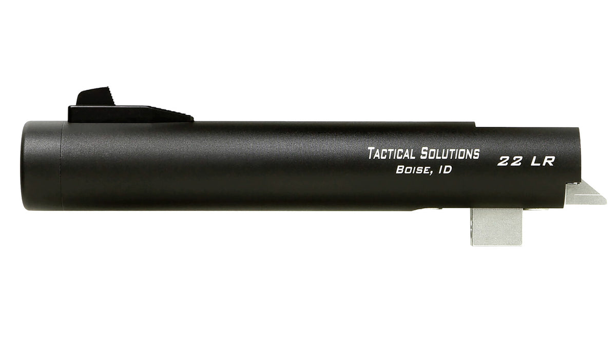 Tactical Solutions Trail-Lite 22 LR 5.50" Matte Black Pistol Barrel with Fiber Optic Sight for Browning Buck Mark