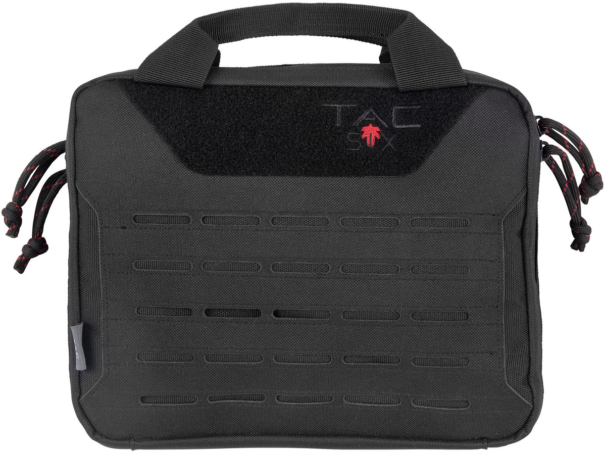 Tac-Six 10814 Crew Dual Pistol Tactical Case Black Polyester 2 Sidearms