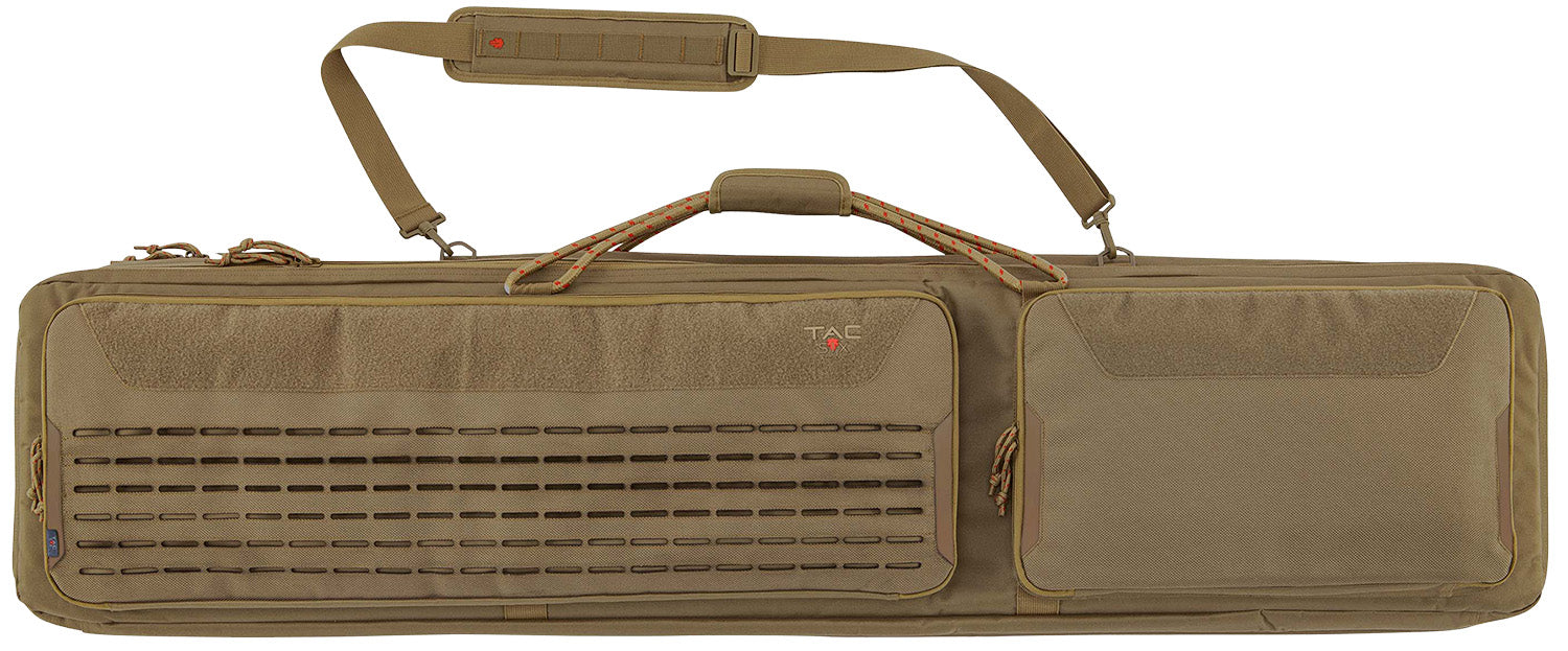 Tac Six 10844 Unit Two-Rifle Tactical Case Coyote 600D Polyester Lockable