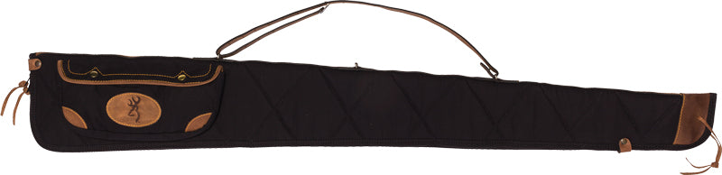 Browning Lona Canvas 52" Gun Case Black and Brown Trim with Shoulder Sling