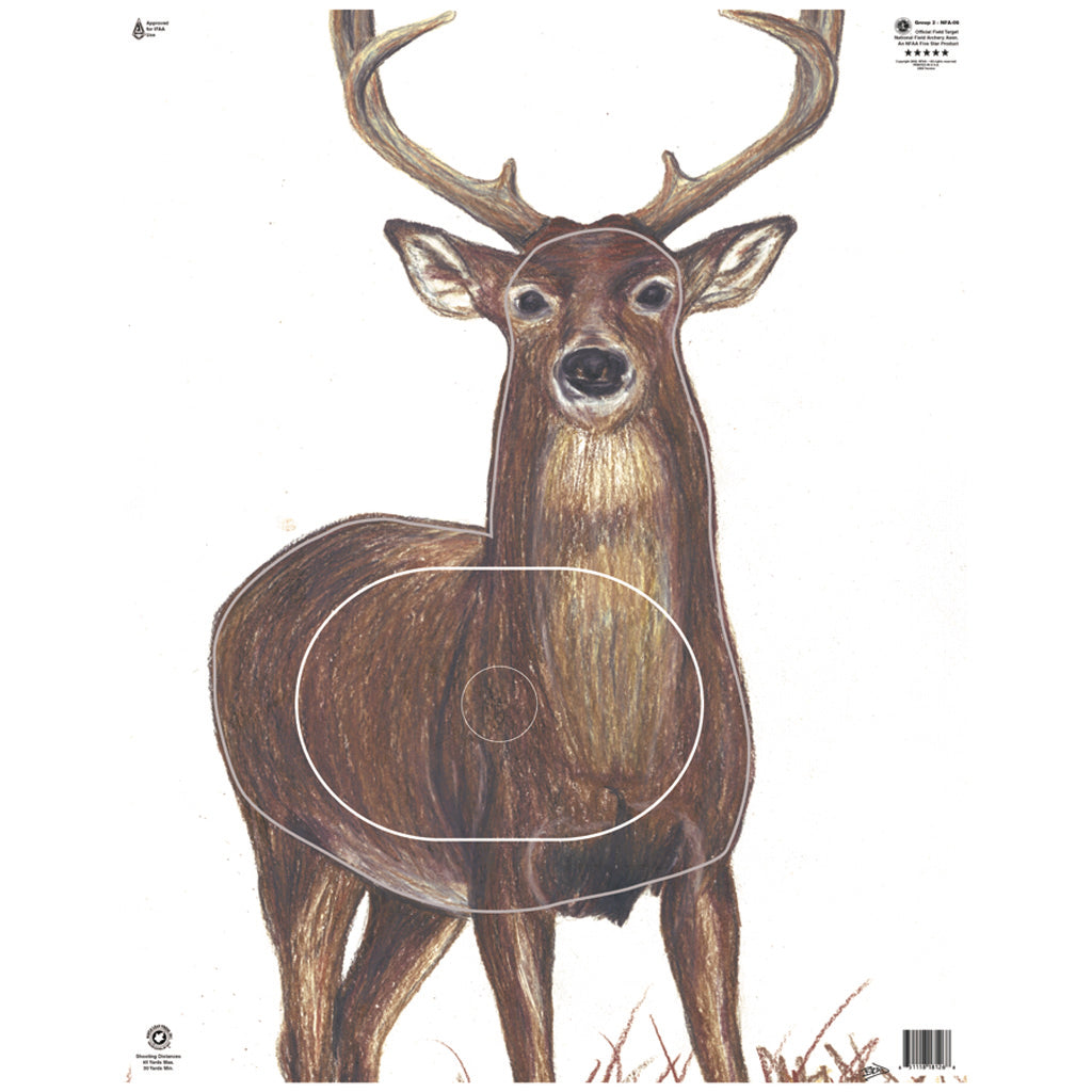 Maple Leaf Deer NFAA Animal Faces Group 2 Archery Target