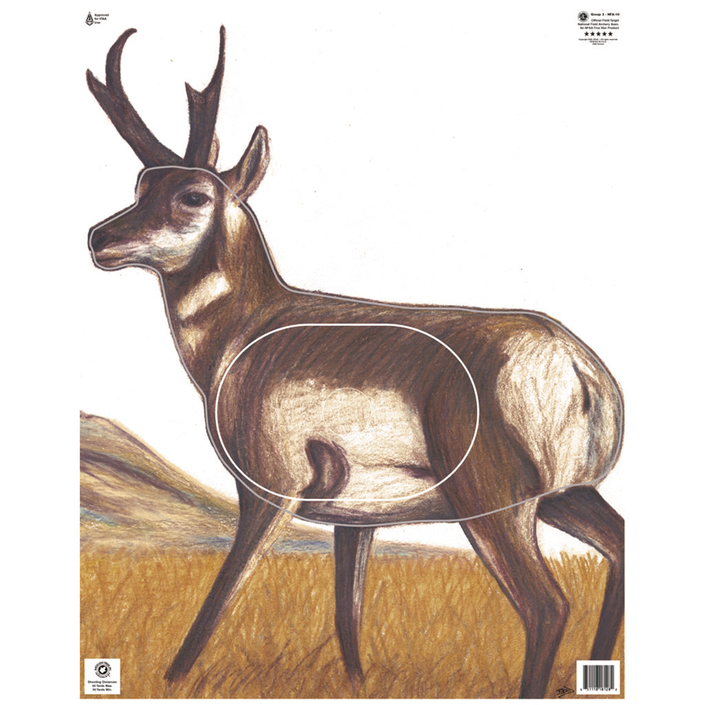 Maple Leaf Antelope NFAA Animal Faces Group 2 Archery Target