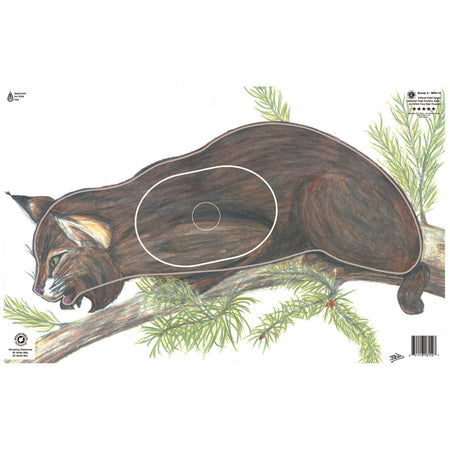 Maple Leaf Group 3 Lynx NFAA Animal Round Target Face