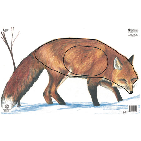 Maple Leaf Group 3 Fox NFAA Animal Round Target Face