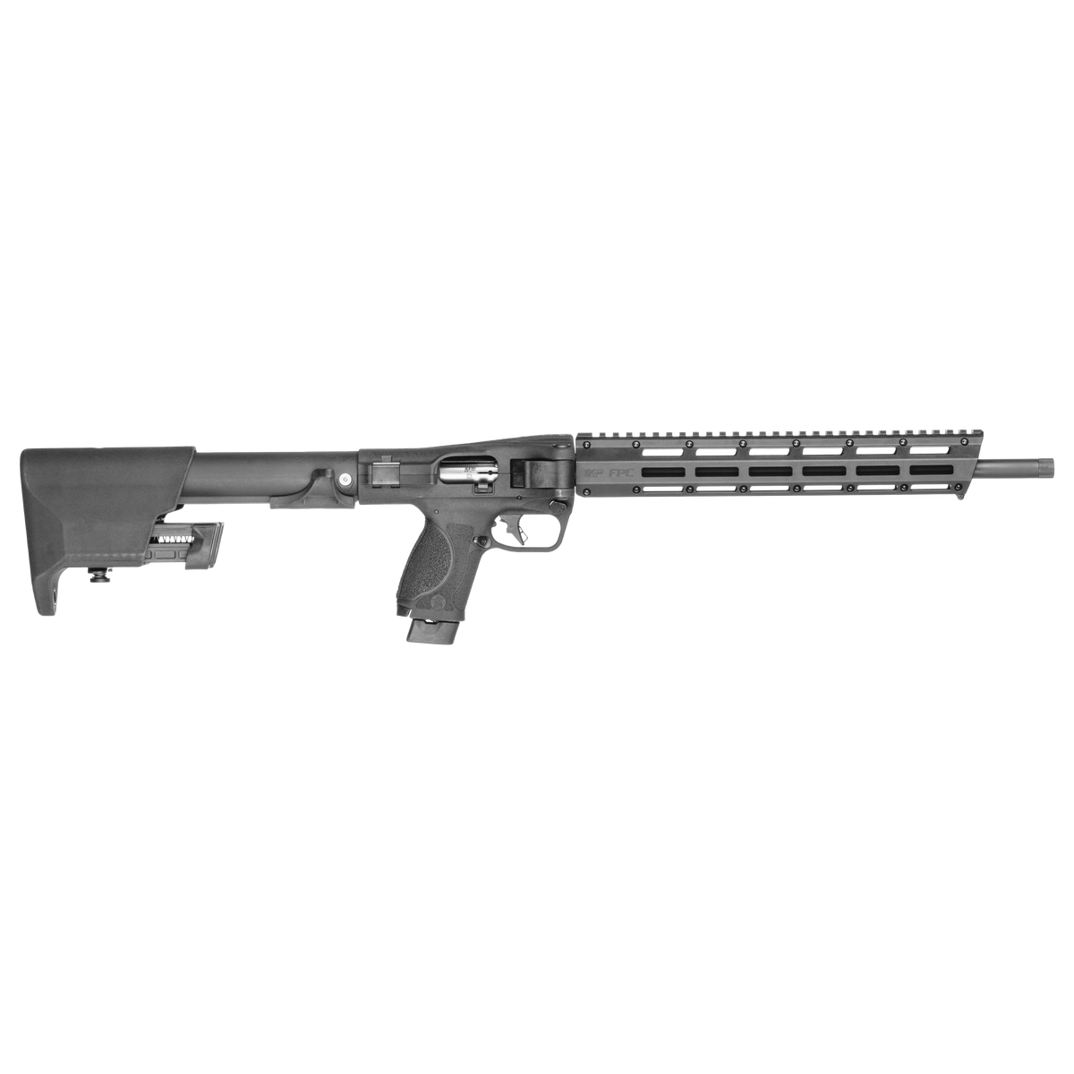 Smith & Wesson 14171 M&P FPC Folding 22 LR 20+1 16.25" Black Threaded Barrel, Black Polymer Receiver w/Picatinny Rail, M-LOK Handguard, Black Fixed Polymer Stock, Interchangeable Backstrap Grip