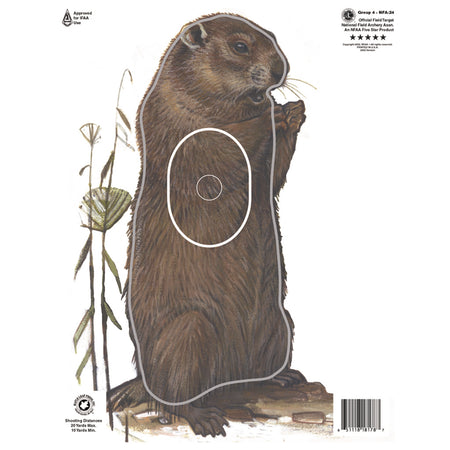 Maple Leaf Group 4 Woodchuck NFAA Animal Round Target Face