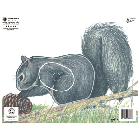 Maple Leaf Group 4 Squirrel NFAA Animal Round Target Face