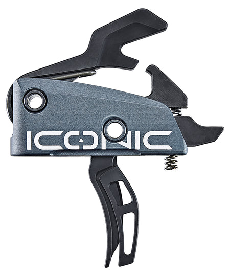 Rise Armament T22GRY Iconic Two-Stage Trigger 2 lbs Curved Graphite Gray Finish AR-15 AR-10 Platform