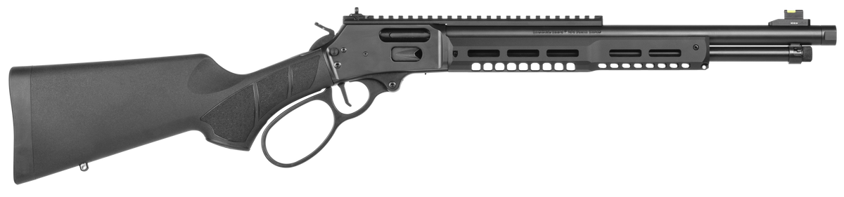 Smith & Wesson 14193 1854 Stealth Hunter 44 Rem Mag 8+1 16.30" Black Armornite Threaded Barrel, Black Anodized Aluminum Receiver w/Picatinny Rail, Fixed w/Textured Grip Panels Black Synthetic Stock