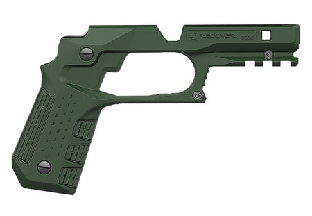 Recover Tactical CC3C-03 Compact 1911 Green Polymer Grip and Rail System