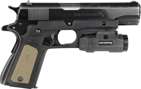Recover Tactical CC3P0102 Standard Frame 1911 Grip System Black Polymer w/ Black/Tan Panels