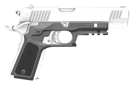 Recover Tactical CC3P0401 Standard Frame 1911 Grip System Gray Polymer w/ Black/Gray Panels