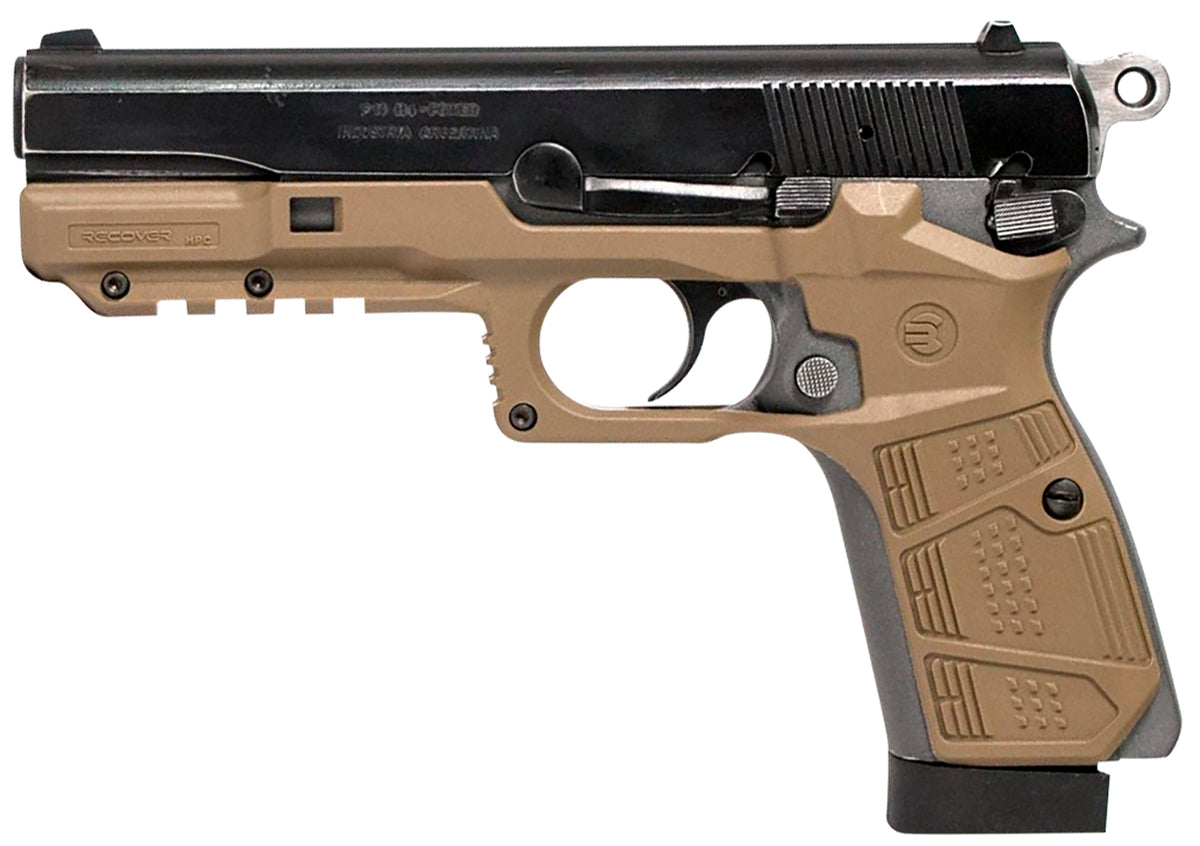Recover Tactical Tan Polymer Picatinny Rail Grip System Fits Browning Hi-Power