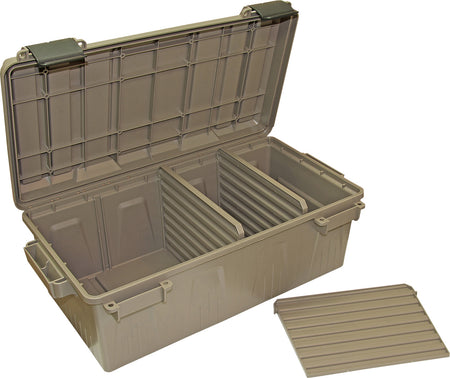 MTM Case-Gard ACDC30 Divided Utility Ammo Crate Box Beige Polypropylene O-Ring Sealed 75 lbs