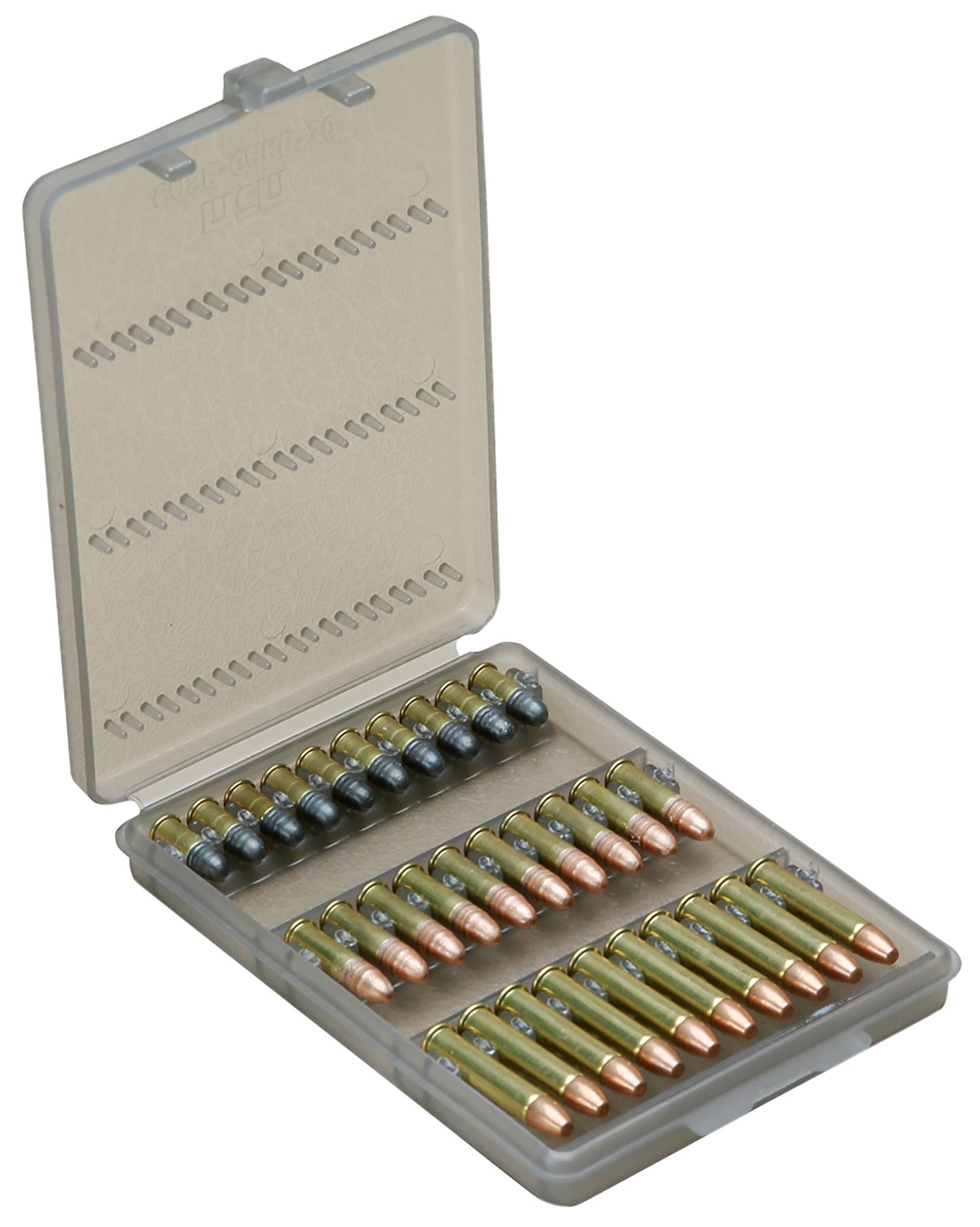 MTM Case-Gard W302241 30rd Ammo Wallet .22 LR/.17 HM2 Clear Smoke Polypropylene