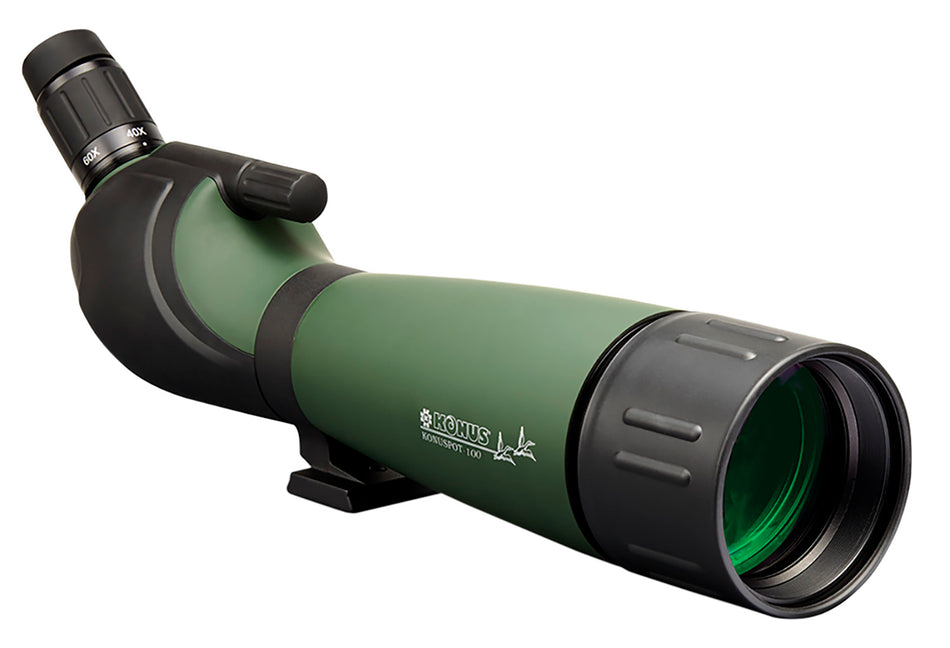 Konus 7127 Konuspot-100 20-60x 100mm Angled Spotting Scope Green Aluminum