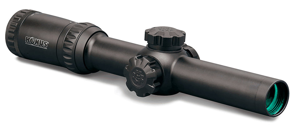 Konus KonusPro M-30 1-4x24mm Riflescope 30mm Tube Dual Illuminated Circle Dot Reticle Matte Black