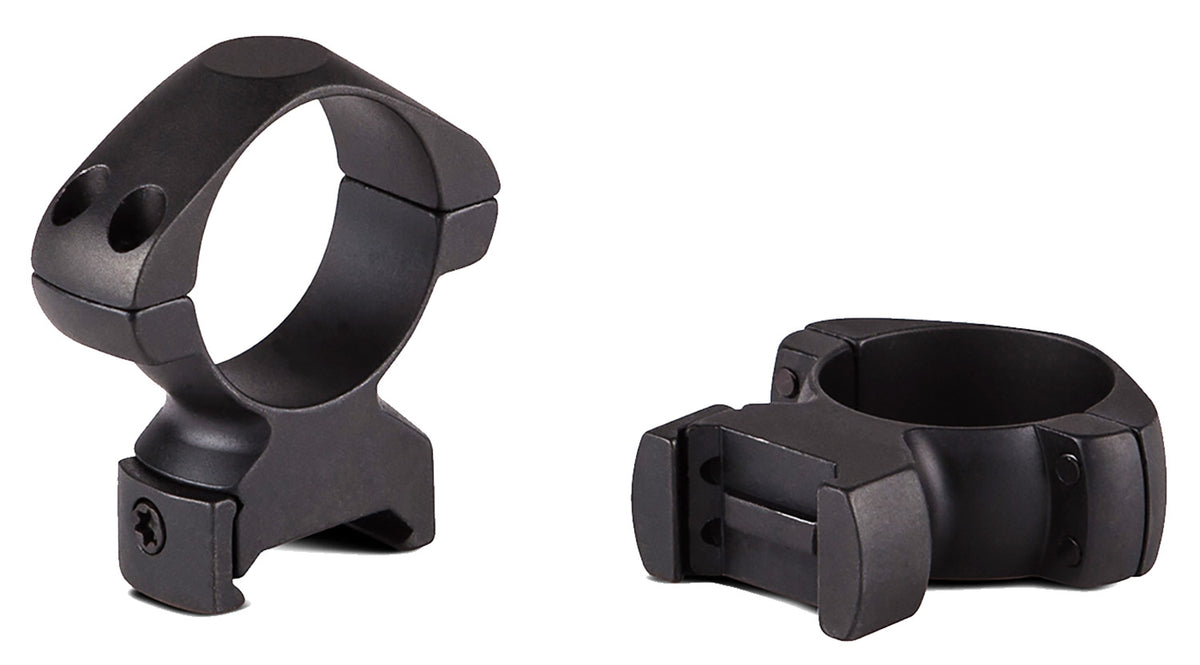 Konus 7402 1-Inch Low Steel Scope Mounting Rings Matte Black Weaver Picatinny Rail 0 MOA