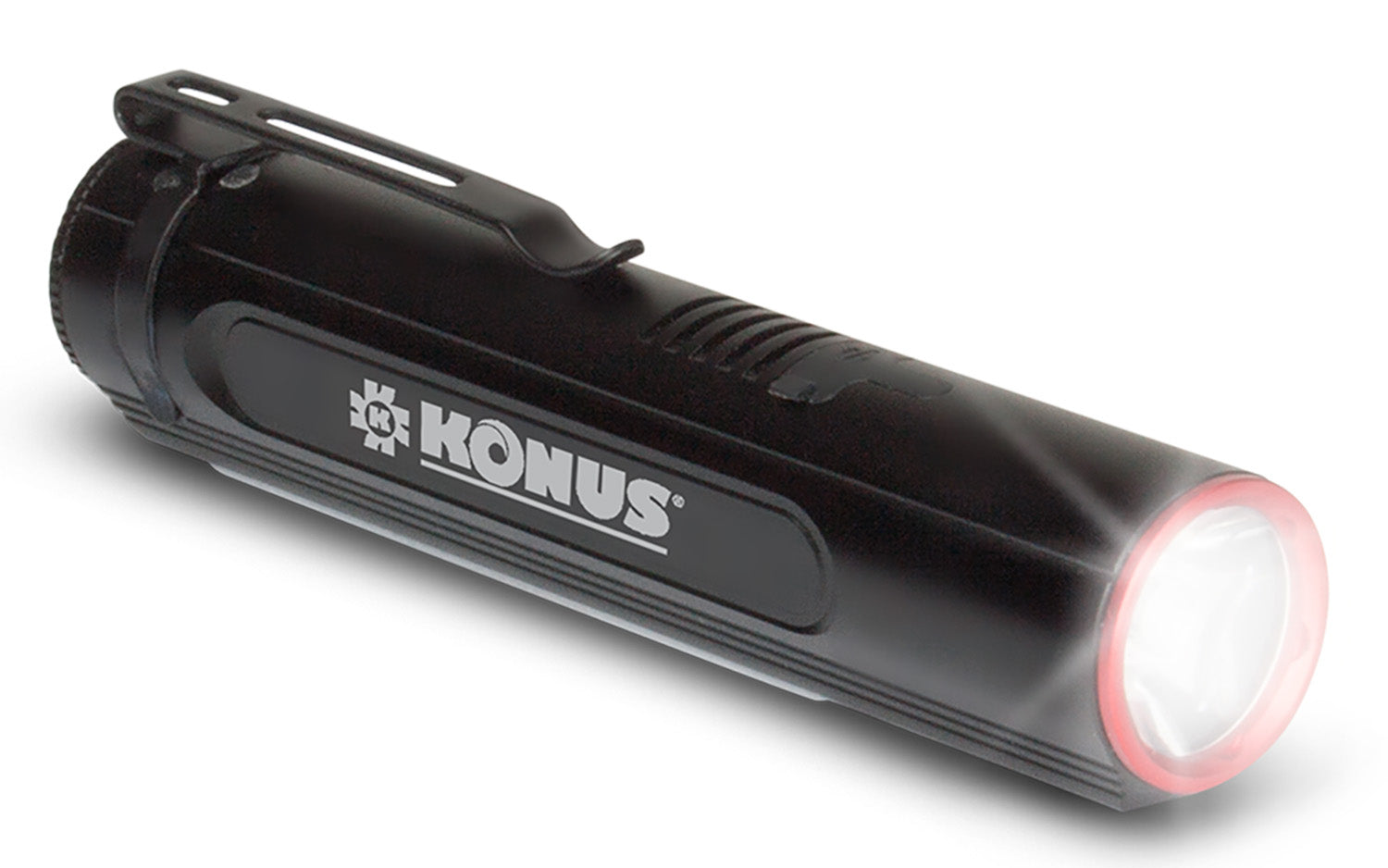Konus KonusLight-2K 2000 Lumen Rechargeable Flashlight with Magnetic Base Black