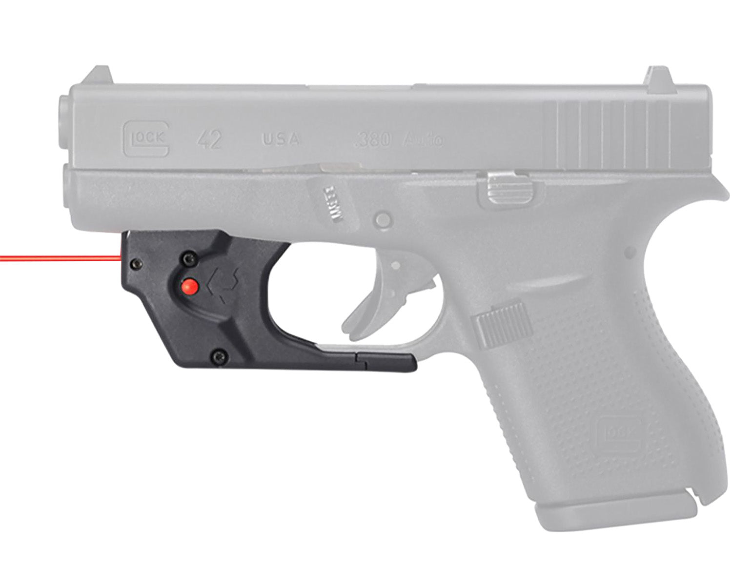 Viridian 9120014 Red Laser Sight E-Series Glock 42 43 43X 48 Trigger Guard Mounted Black