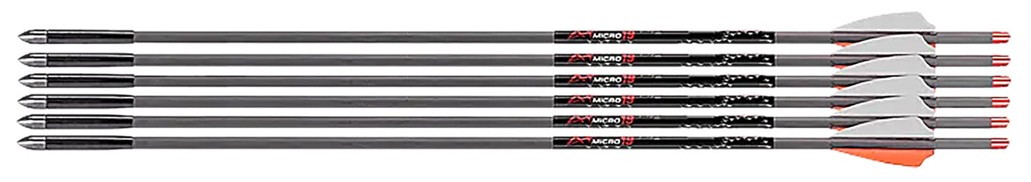 Axe Crossbows AX10003 Axe 440 Aluminum Nock Crossbow Bolts Gray/Orange/White 19" 6-Pack