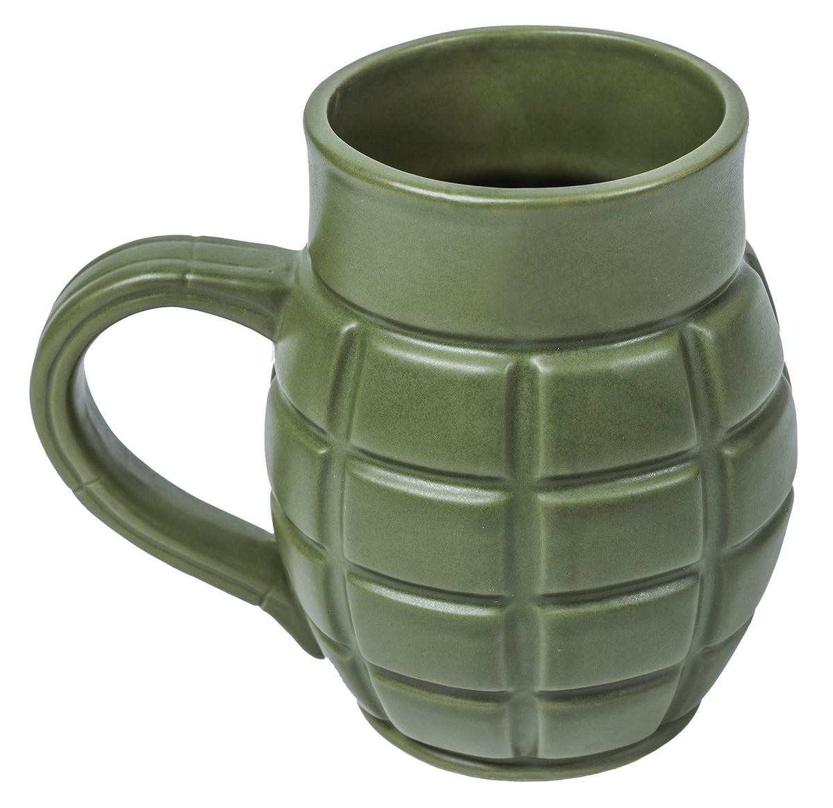 Caliber Gourmet CBGM1043 Novelty Grenade-Shaped Ceramic Mug Green