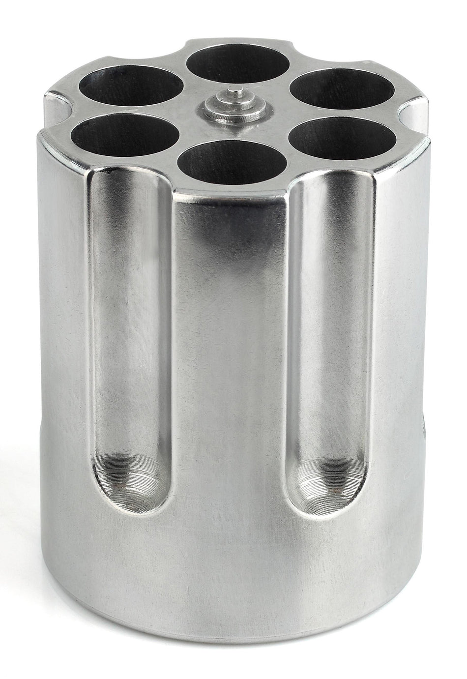 Caliber Gourmet CBG1007 Silver Aluminum Pistol Cylinder Pen Holder 3.25" x 2.75"
