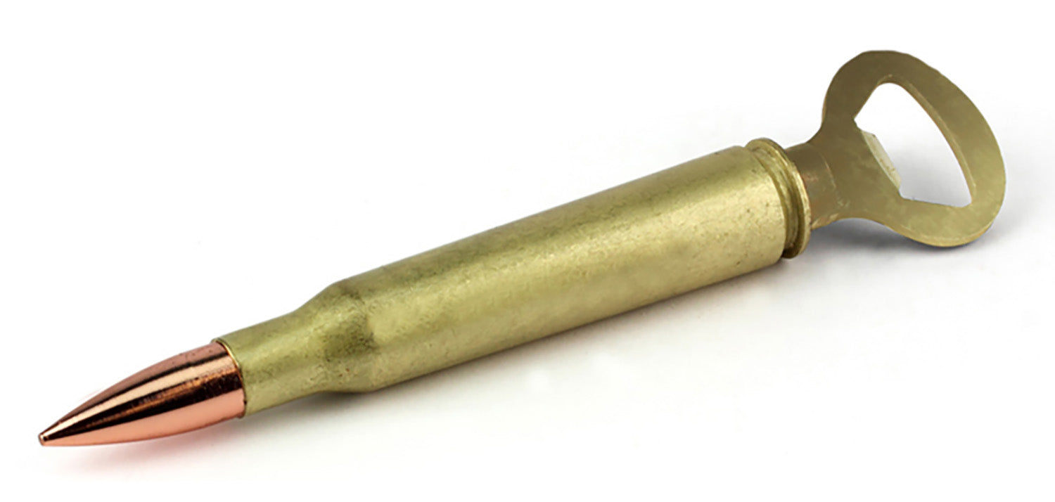 Caliber Gourmet CBG1016 Novelty 50 Caliber Bullet-Shaped Bottle Opener Brass Copper
