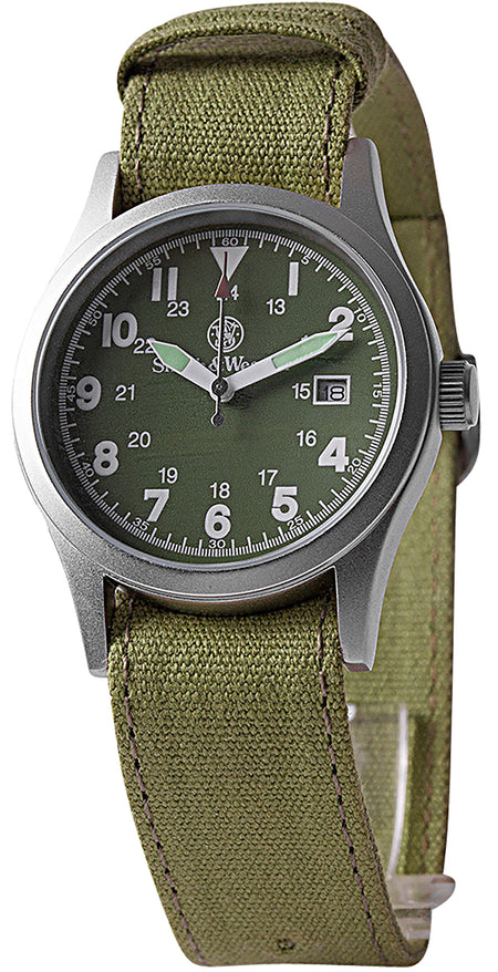 Smith & Wesson OD Green Military Watch Quartz Movement with Date Display