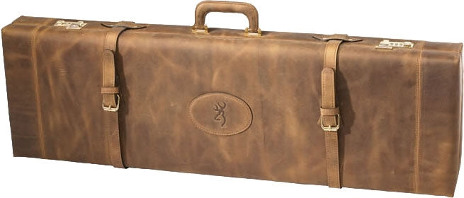 Browning O/U Shotgun Luggage Case 34" BBL Distressed Leather Brown