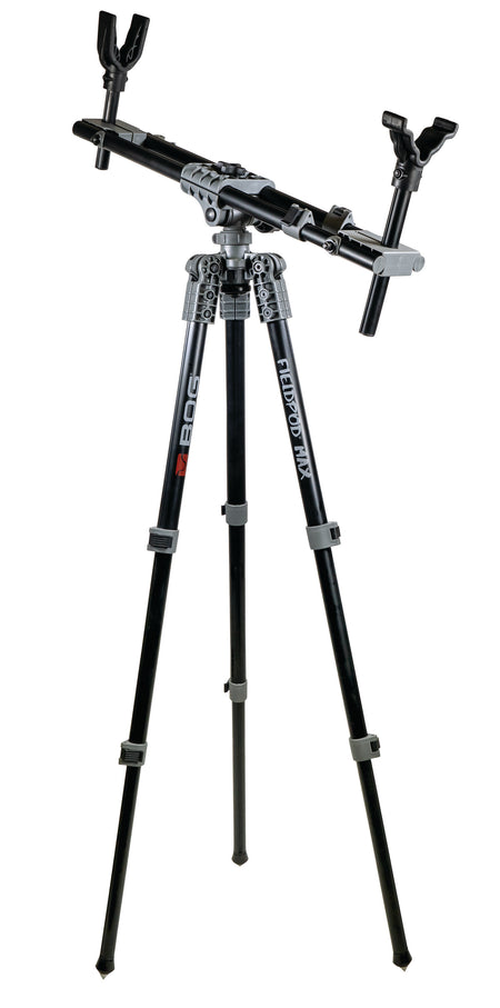 Bog-Pod 1100473 Fieldpod Max Tripod Black Spike Feet Bubble Level Carry Strap Vertical 20-48 Inch