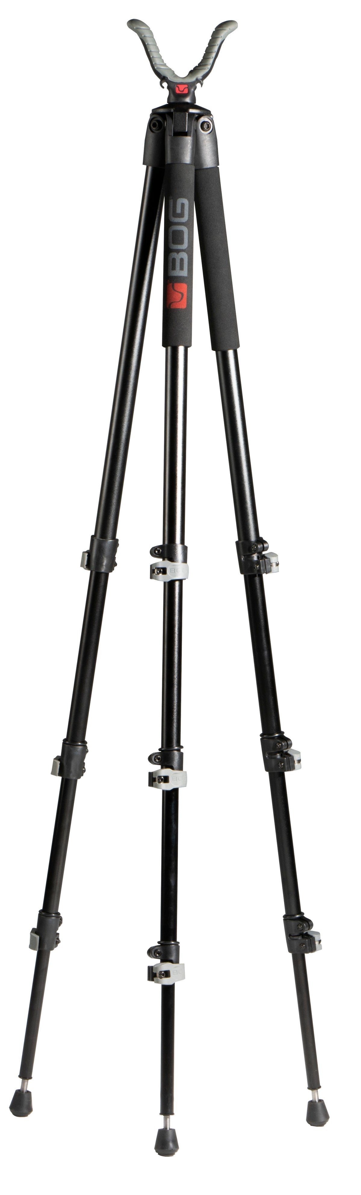 Bog-Pod 1100482 Adrenaline Tripod Black Finish Aluminum Lever Leg Locks Spike Feet 16-72 Inch
