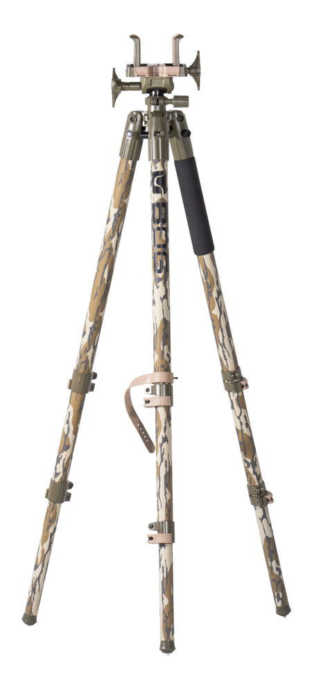 Bog-Pod DeathGrip Camo Tripod Mossy Oak Bottomland Aluminum 7 to 59 Inch