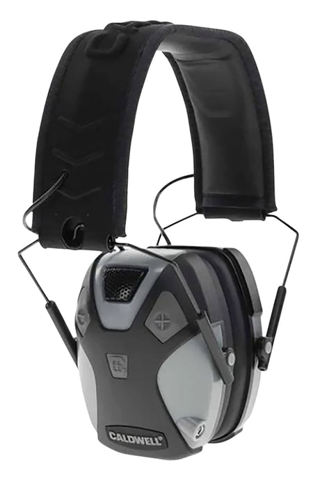 Caldwell E-Max Pro Low-Profile Electronic Earmuff 23 dB Over-the-Head Gray/Black Adult