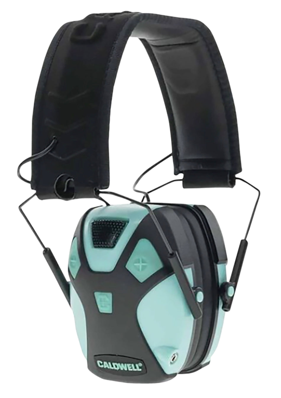 Caldwell E-Max Pro Low-Profile Electronic Earmuff 23 dB Aqua Blue and Black Adult