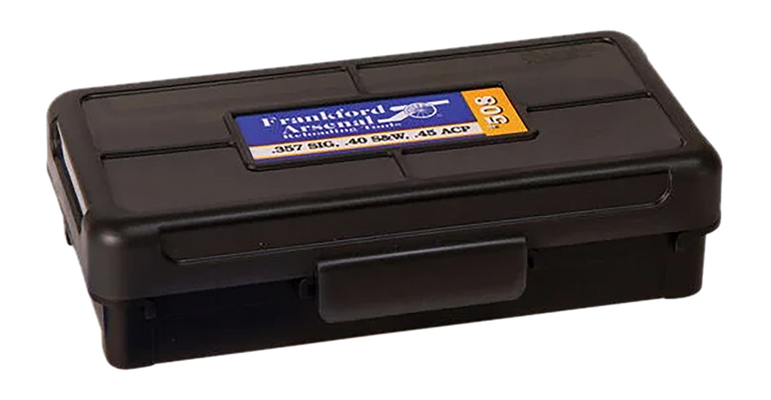 Frankford Arsenal Hinge-Top Ammunition Box 270Win/280Cal/25-06Rem Black Polymer 50 Round