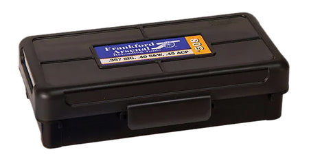 Frankford Arsenal Hinge-Top Ammunition Box 270Win/280Cal/25-06Rem Black Polymer 50 Round