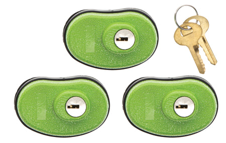 Lockdown 1118825 Green Rubber Keyed Trigger Lock Set of 3
