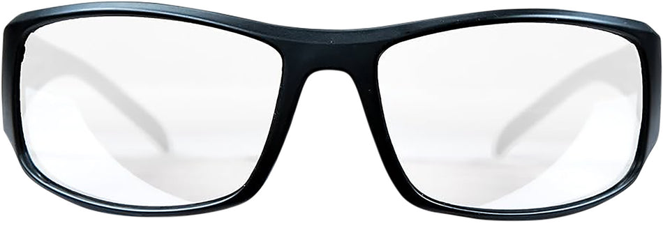 Smith & Wesson M&P Thunderbolt Shooting Glasses Adult Clear Mirror Lens Full Frame Black