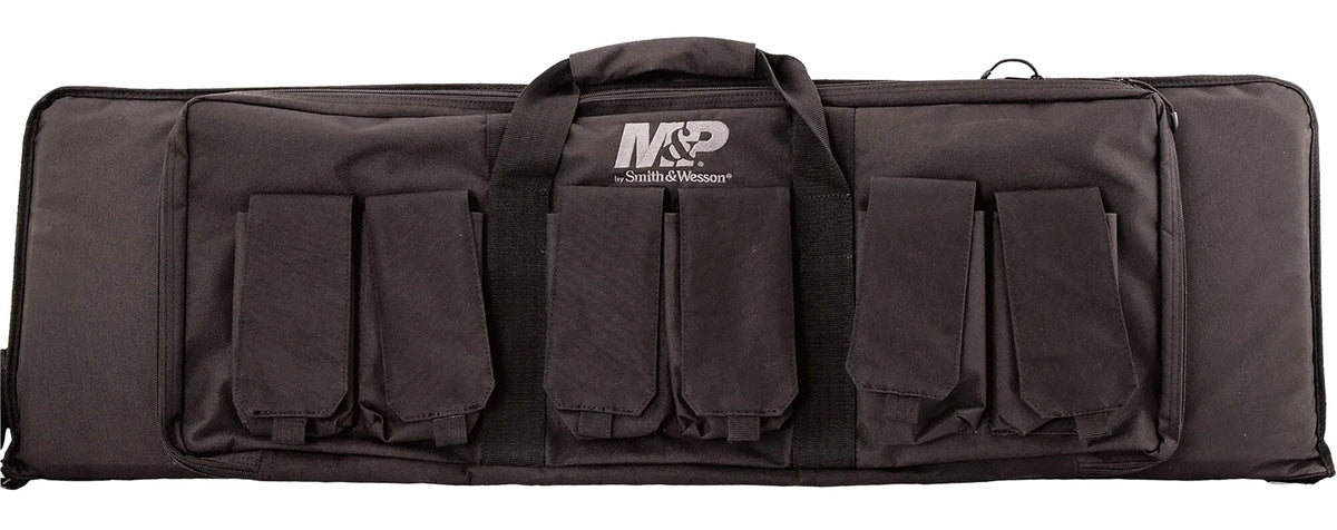 M&P Accessories 110025 Pro Tac Black Nylon Gun Case 42" External Pocket and Magazine Pouches