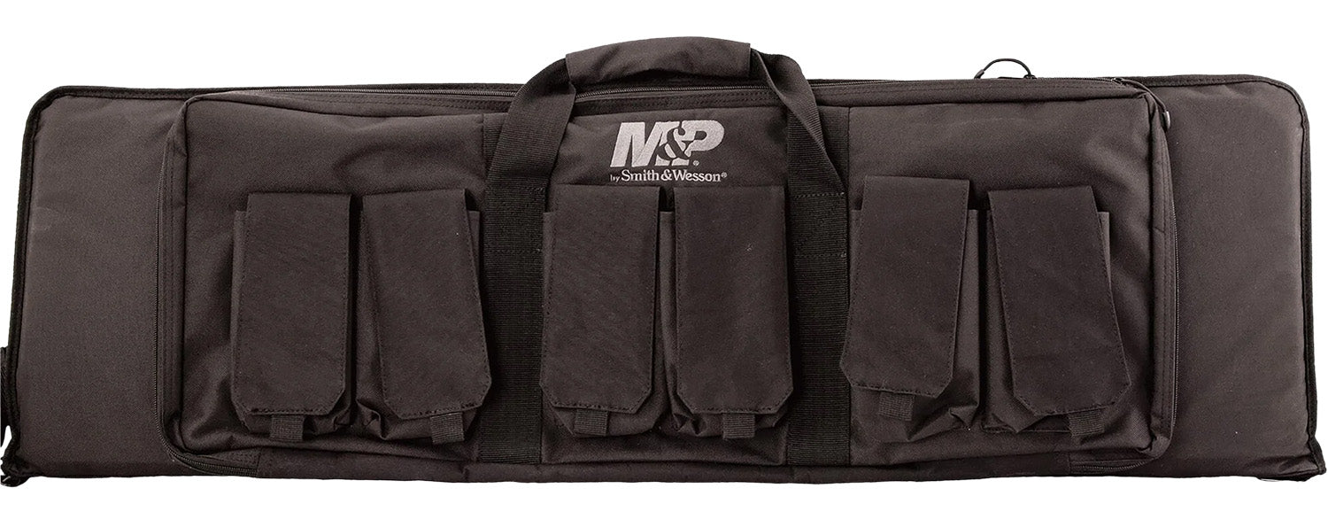 M&P Accessories 110025 Pro Tac Black Nylon Gun Case 42" External Pocket and Magazine Pouches