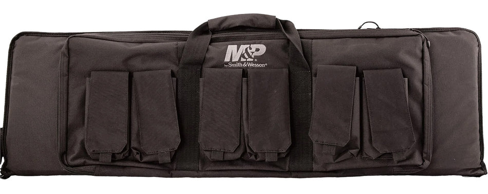 M&P Accessories 110025 Pro Tac Black Nylon Gun Case 42" External Pocket and Magazine Pouches