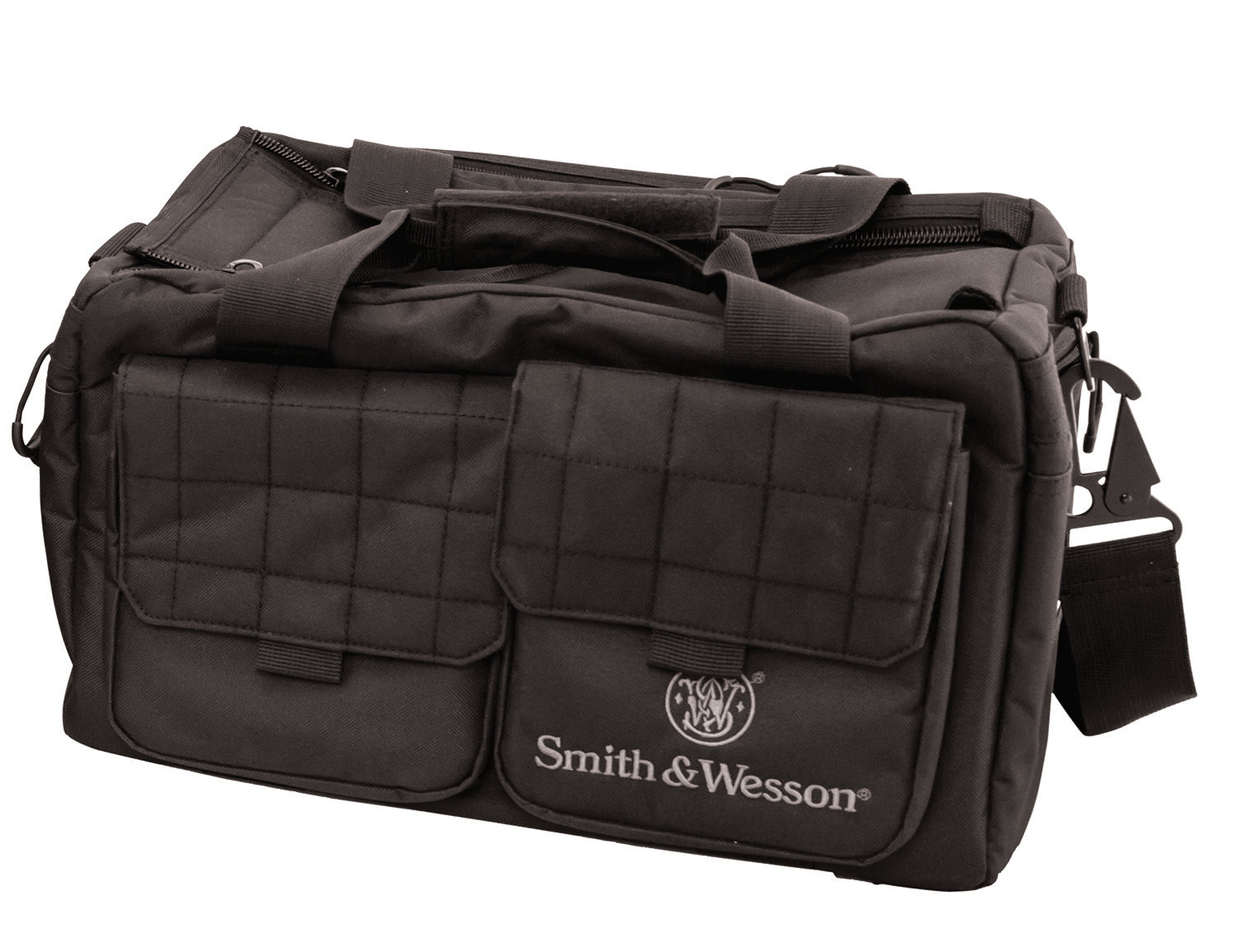 M&P Accessories 110013 Recruit Tactical Range Bag Large Black Nylon with Padded Carrying Strap