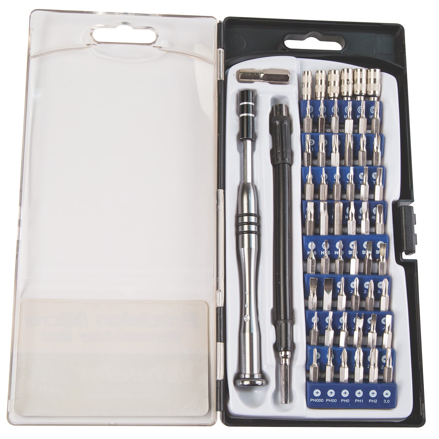 Wheeler 58-Piece Micro Screwdriver Set for Firearms and Optics, Chrome Plated Steel